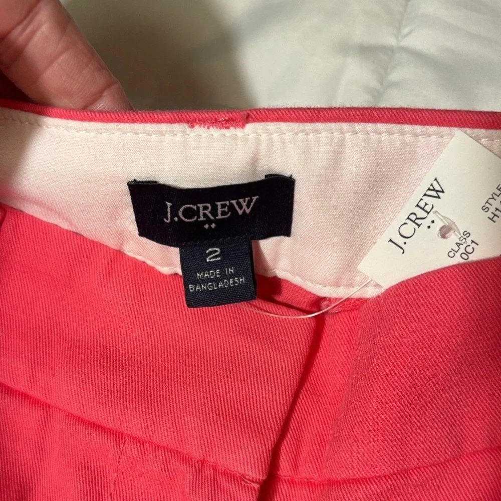 J. Crew 5" Classic Chino Shorts Vivid Begonia Shorts - Picture 3 of 9